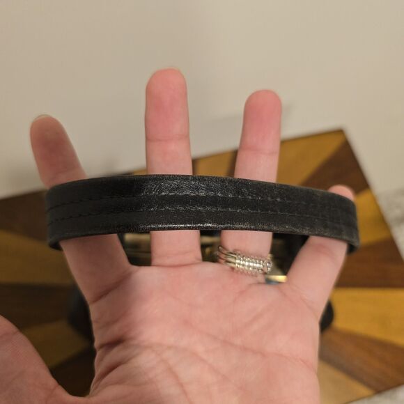 True Vintage 50s Roth-Made Mini Evening Bag Purse Black Calf Leather Chic READ - Picture 11 of 14